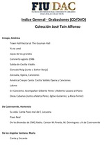 Jose Tain Aflonso Collection - Audio/Video File Index Parte 2